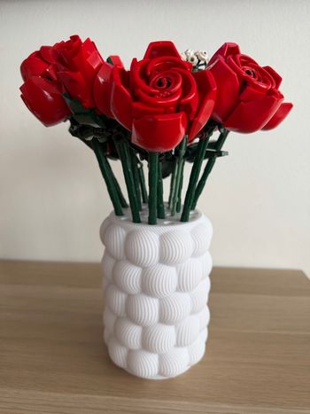 Vase idéal fleurs lego botanicals avec support de tiges 3D