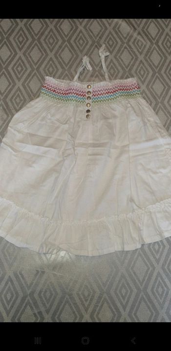 Robe blanche fille 4 ans