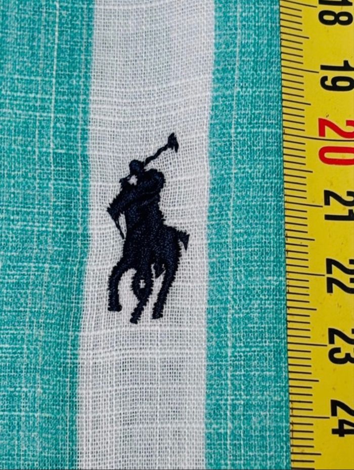 Chemise Ralph Lauren Lin avec bande vertes - photo numéro 7