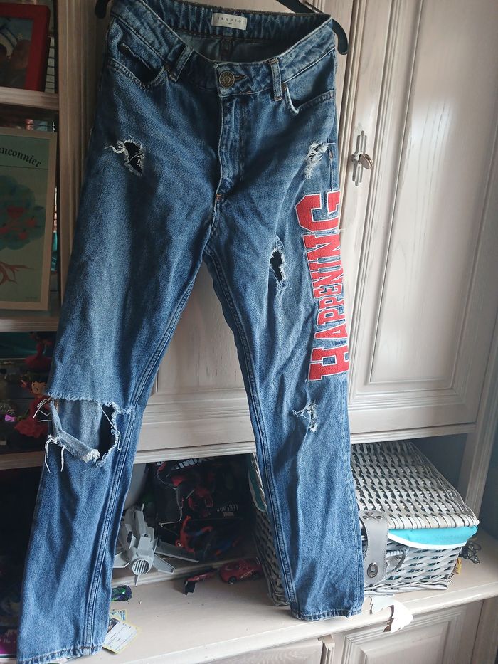 Jeans troués T34 bleu - photo numéro 1