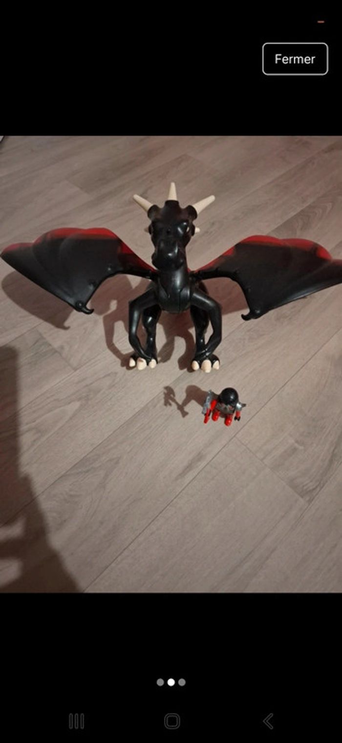 Dragon noir et rouge Playmobil - photo numéro 2