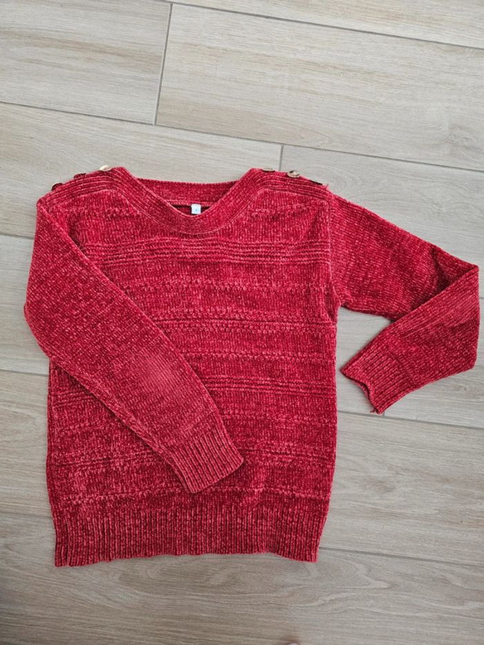 Joli pull rouge - photo numéro 2