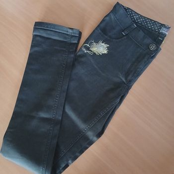 Pantalon skinny en imitation  vinyl fille