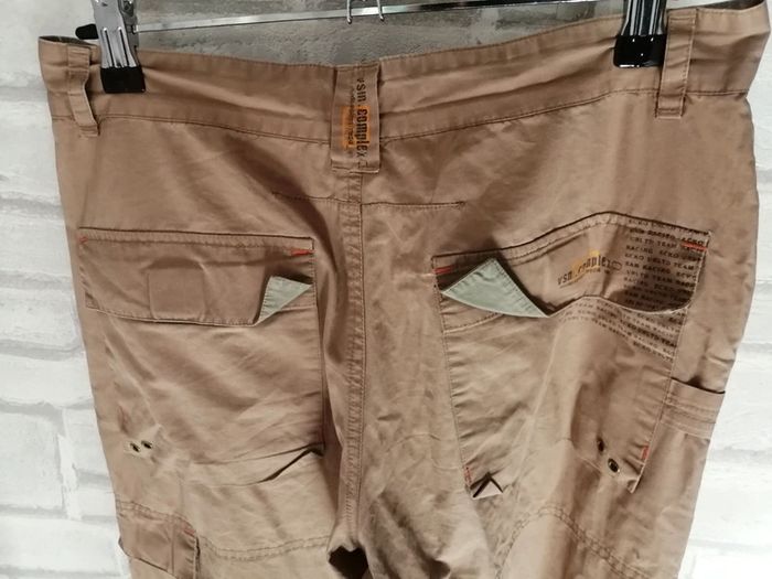 Pantalon à jambes larges marron T38 - photo numéro 2