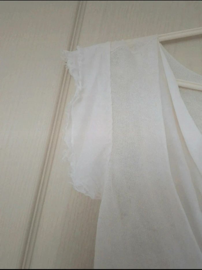 Neuf tee-shirt blanc femme taille M/38 - photo numéro 4