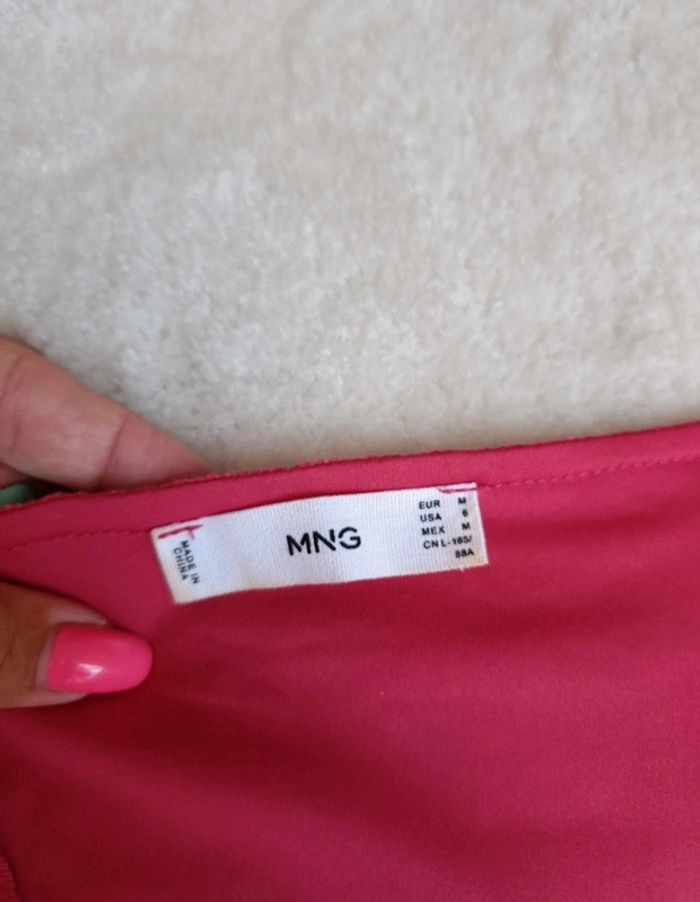 Robe d'été Mango portefeuille rose fuchsia M - photo numéro 8