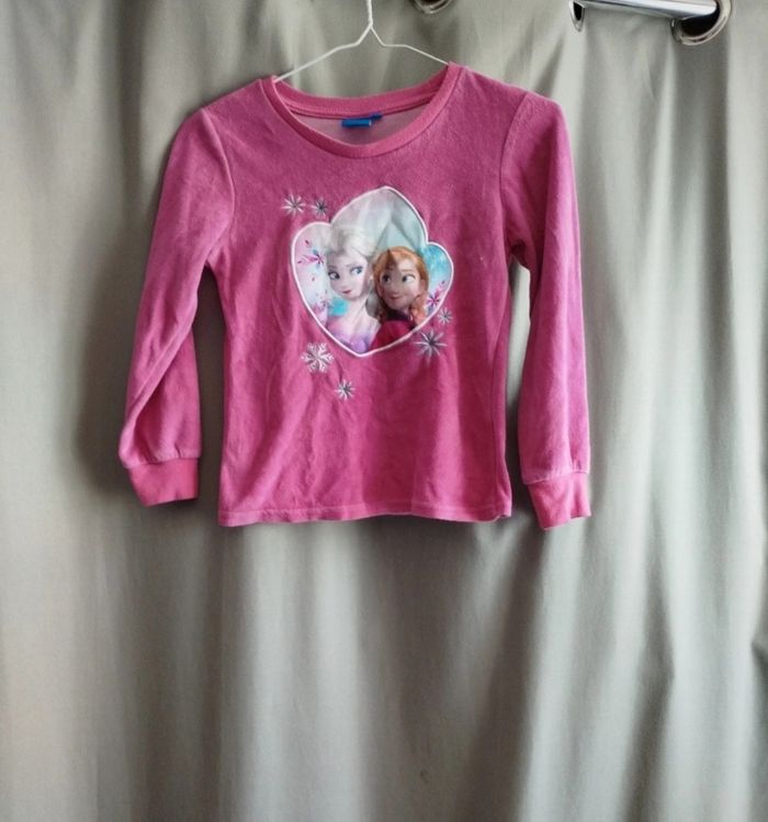 Haut pyjama reine des neiges fille