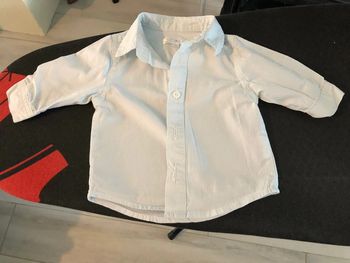 Chemise à carreaux bleu 3 mois kitchoun