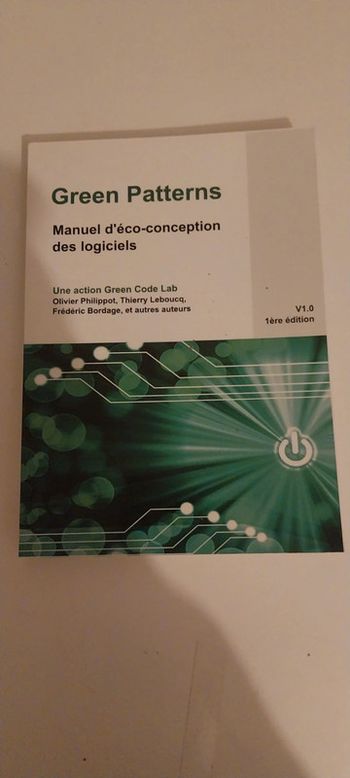 Green Patterns - Manuel d'éco-conception des logiciels