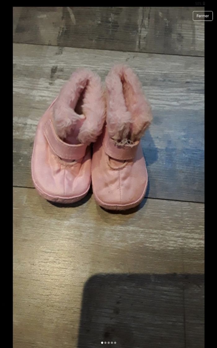 Petite botte rose