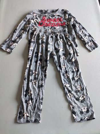 Pyjama léger gris mickey 6 ans