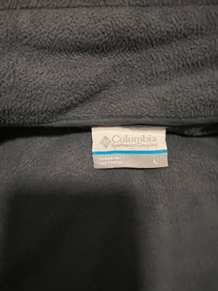 Veste Columbia intérieur polaire bleu taille L - photo numéro 6