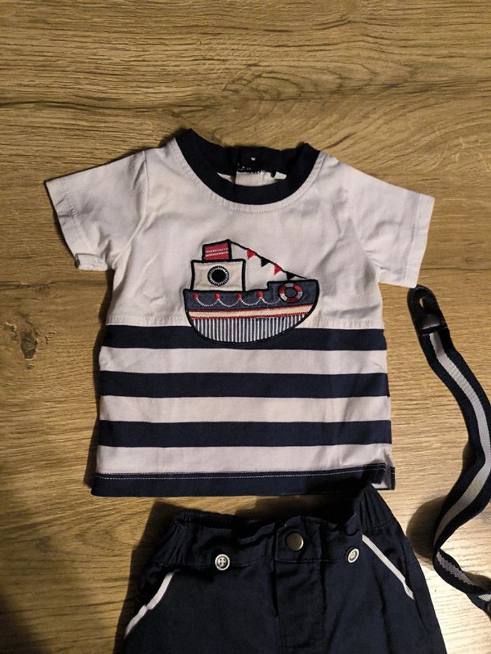 Ensemble short + t-shirt bébé - photo numéro 2
