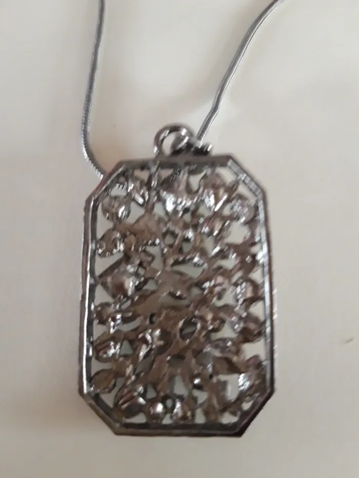 Collier vintage pierres fantaisies - photo numéro 4