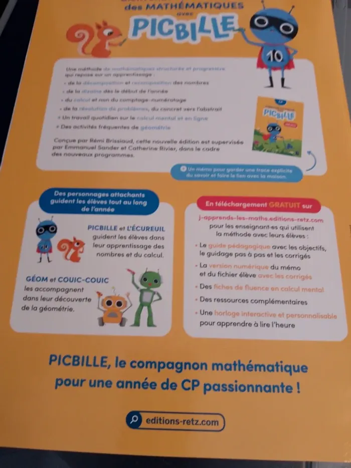 J'apprends les maths avec picbille CP - photo numéro 2