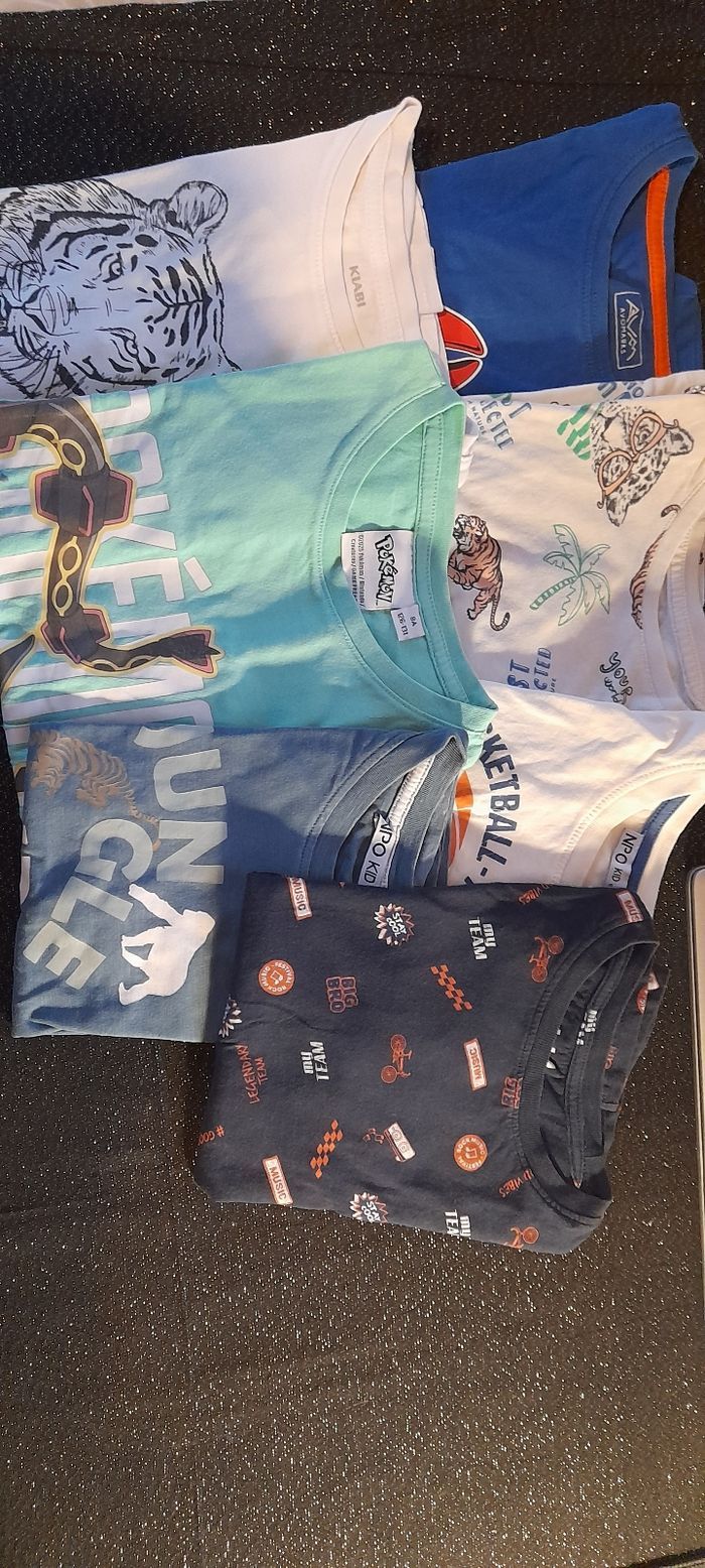 T-shirt garcon 8 ans lot de 7 pieces - photo numéro 1