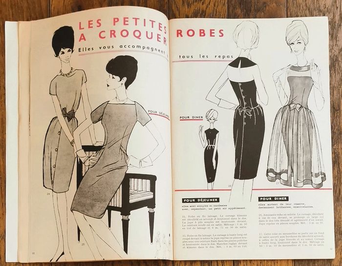 Ancien magazine 1961 Modes et travaux avec 2 patrons + supplément n°722 vintage - photo numéro 10