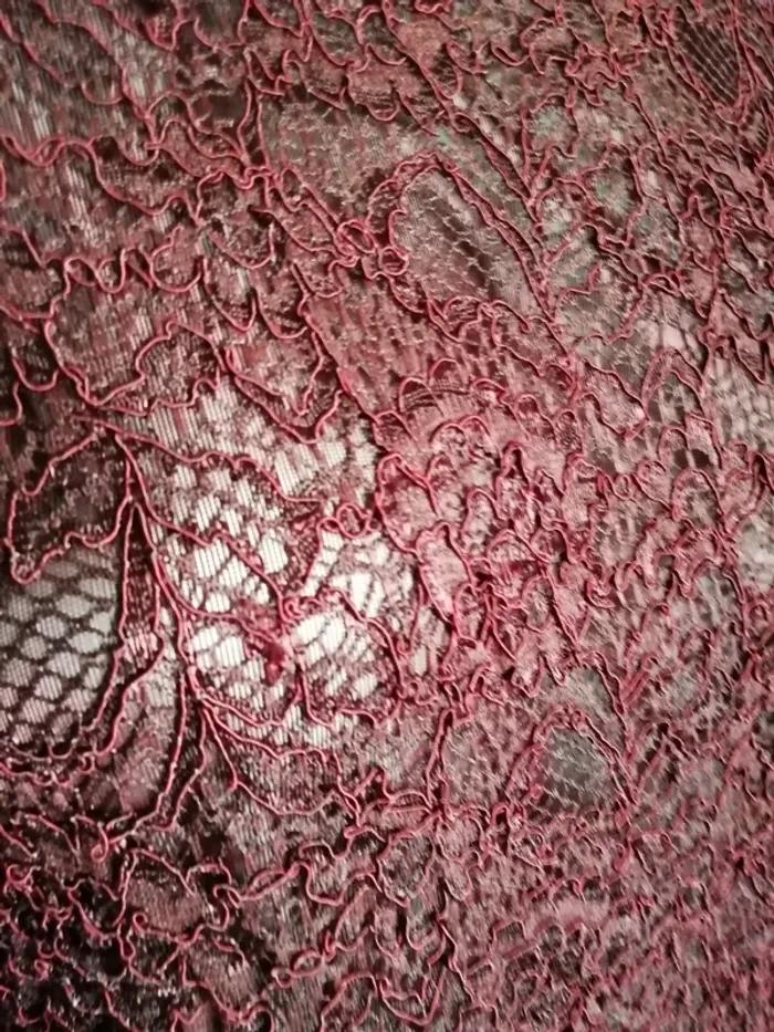 Robe dress dentelle lace bordeau wine sexy pin up - photo numéro 3