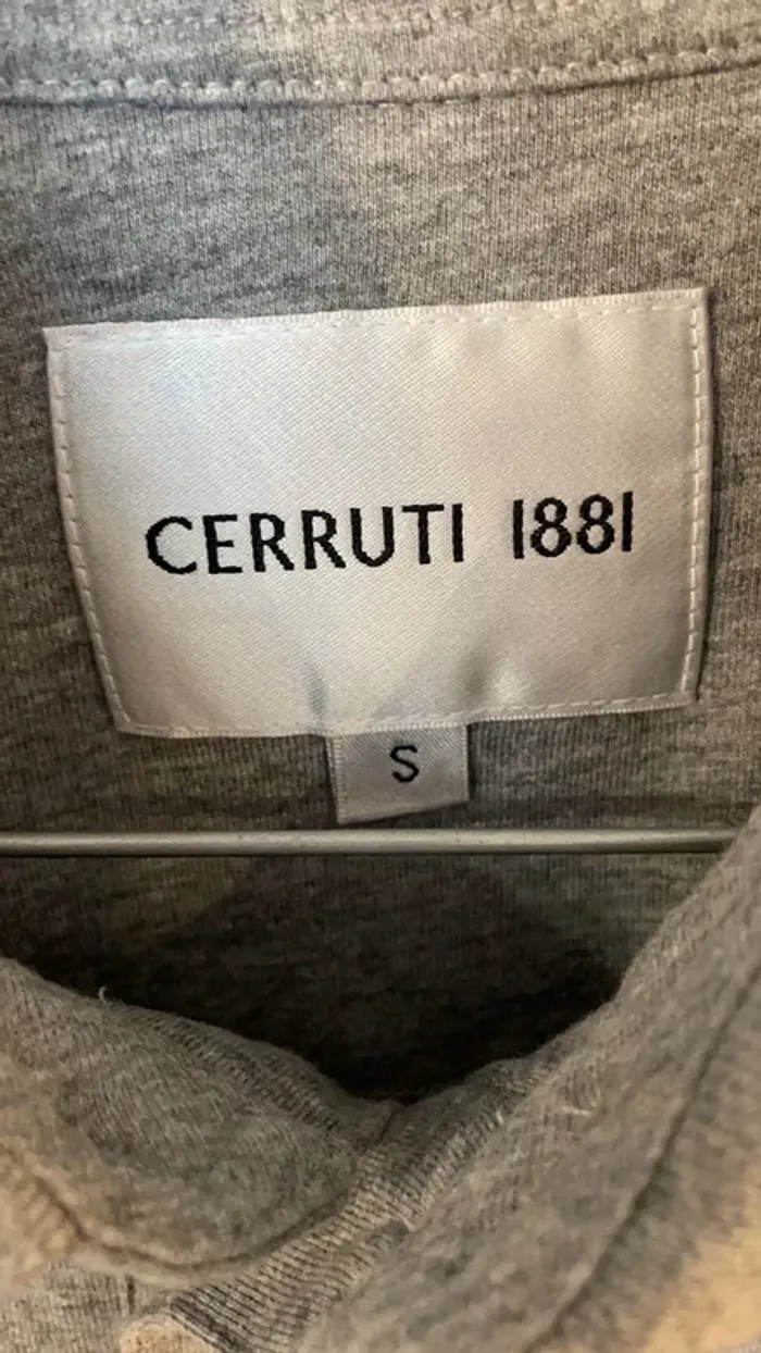 Polo gris chiné manches courtes Cerruti 1881 - photo numéro 3