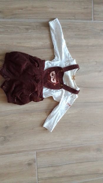 Robe salopette orchestra fille 9 mois