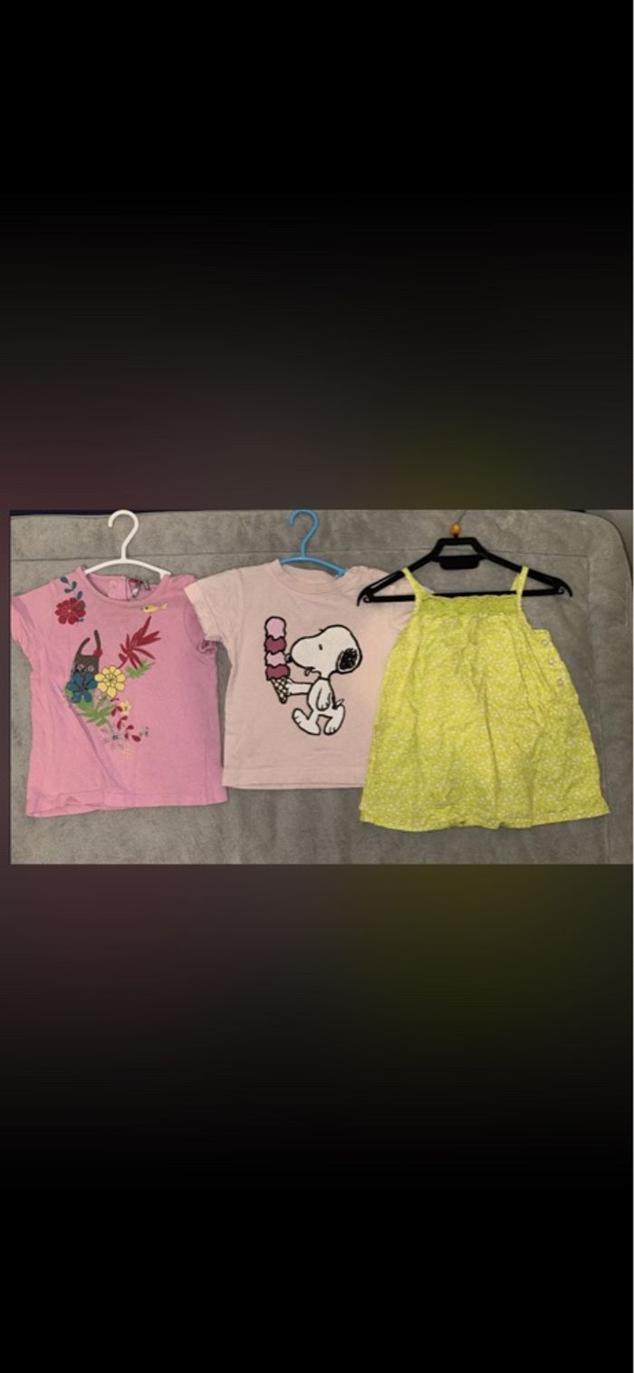 LOT 12 PIÈCES VÊTEMENTS BÉBÉ FILLE 9 MOIS - photo numéro 3