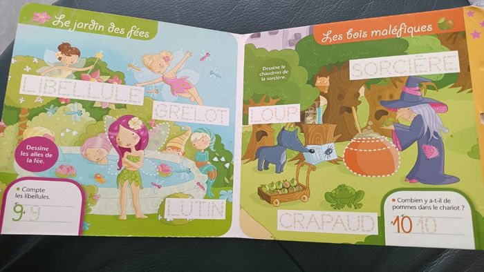 Livre Mes petits docs-ardoises princesses et fées - photo numéro 5