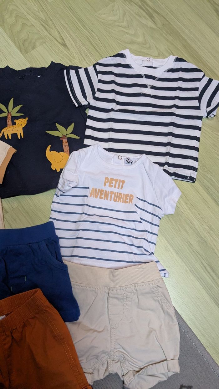 Shorts et t-shirts bébé garçon 3 mois - photo numéro 2