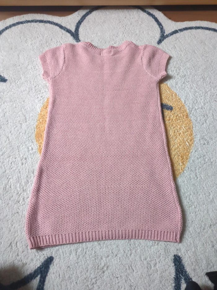 Robe pull maille rose paillettes in extenso 5 ans - photo numéro 2