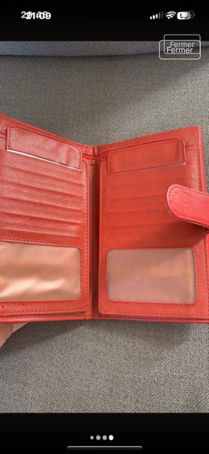 Porte-monnaie - 4€ - rouge - photo numéro 5