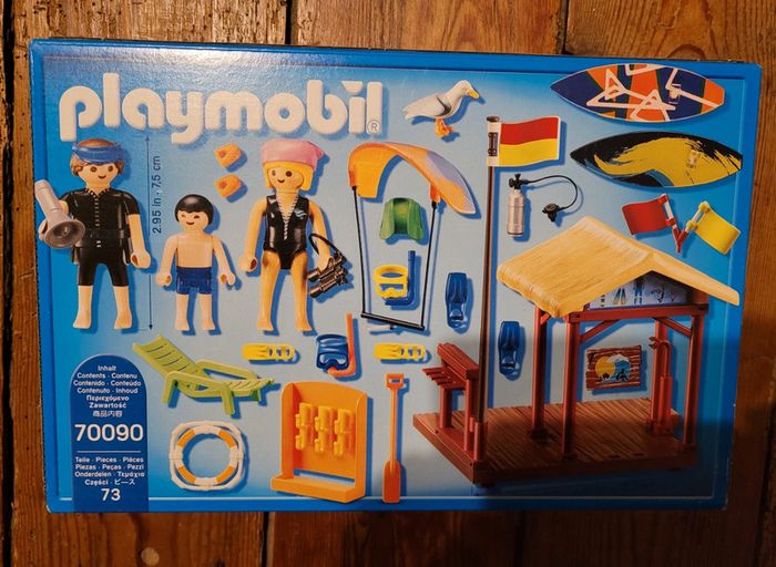 NEUF scellé Playmobil Family Fun Espace de Sports nautiques plage planche voile palmes - photo numéro 2