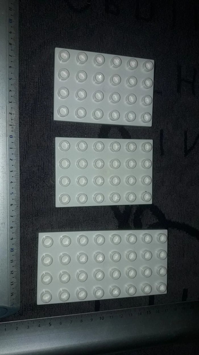 Lot plaques duplo blanc