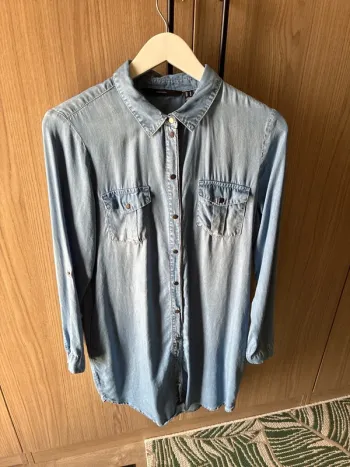 Chemise longue denim vero moda