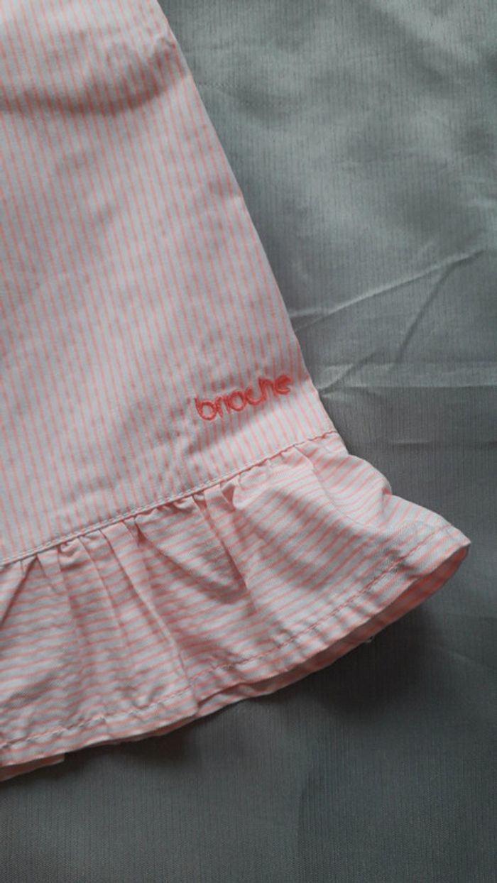 Robe d'été rayée rose et blanc/12 mois - photo numéro 2