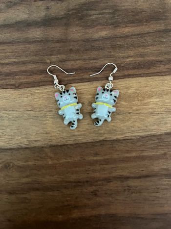 Boucles d'oreilles chat 😸