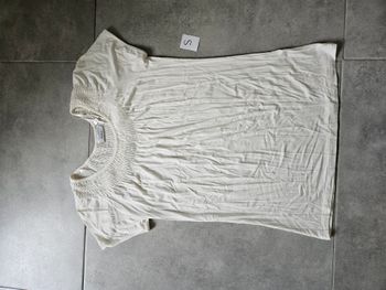 T-shirt large blanc femme taille S