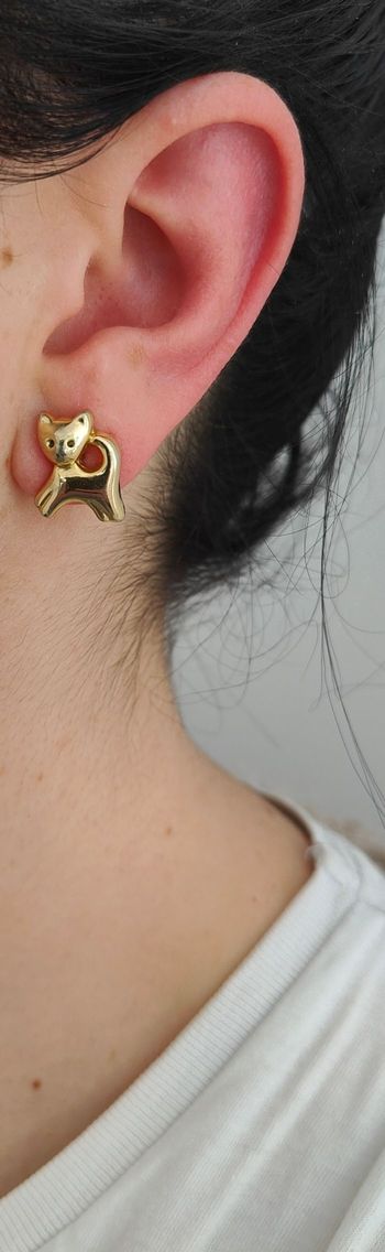 Boucles d'oreilles chat 
