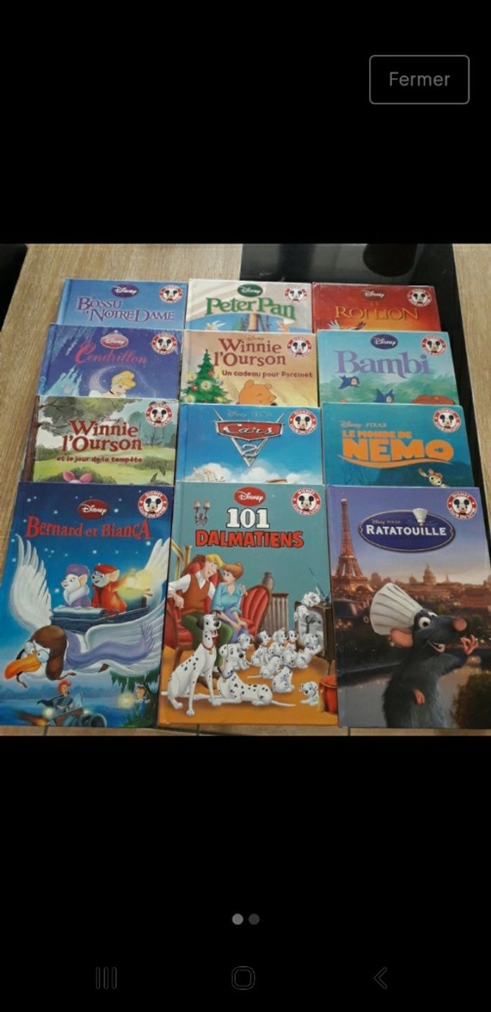 Lot 12 livres Disney