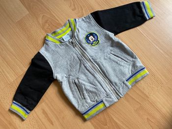 Beau gilet gris et noir DISNEY MICKEY T. 6 mois/68 cm garçon TBE