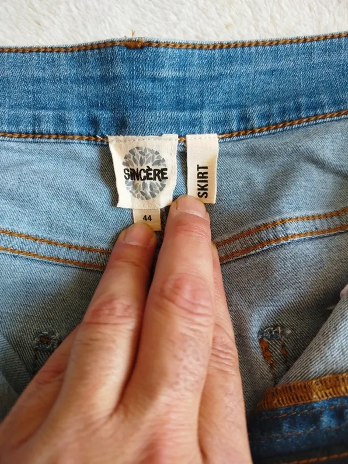 Jupe en jean Sincère taille 44 - photo numéro 3