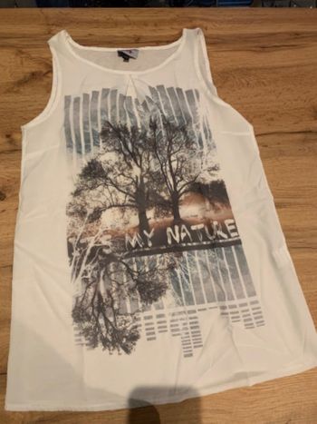 Tunique sans manche blanc maternité grossesse taille 34/36 Kiabi