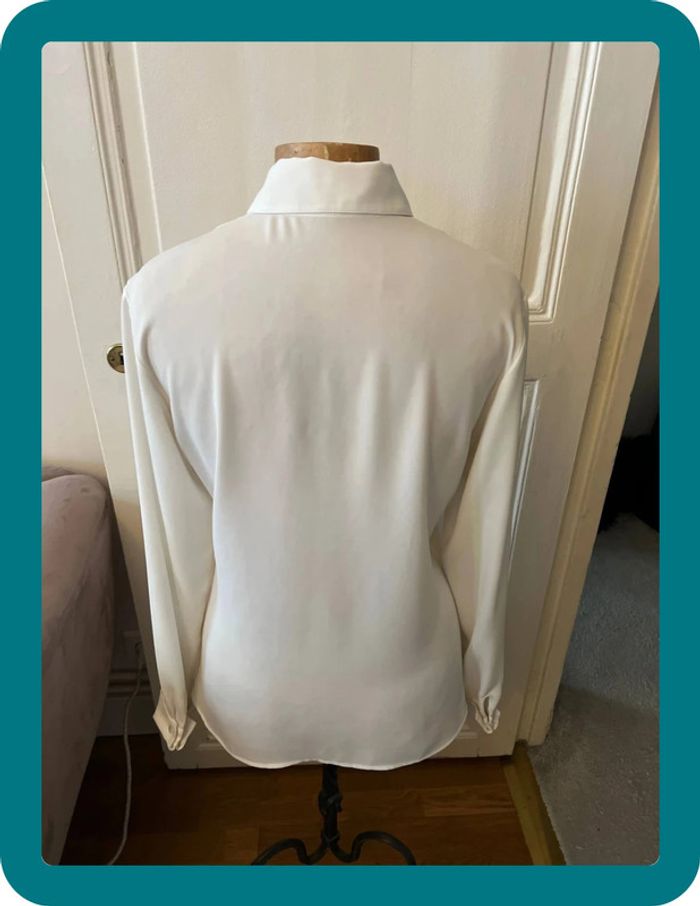 Chemise plastron Saphira offwhite taille 38 - Anne Fontaine - photo numéro 10