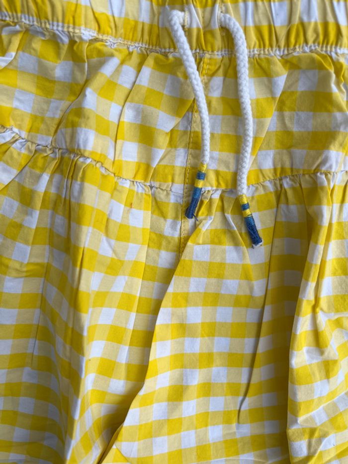 Jupe short Okaidi 8 ans jaune neuve - photo numéro 5