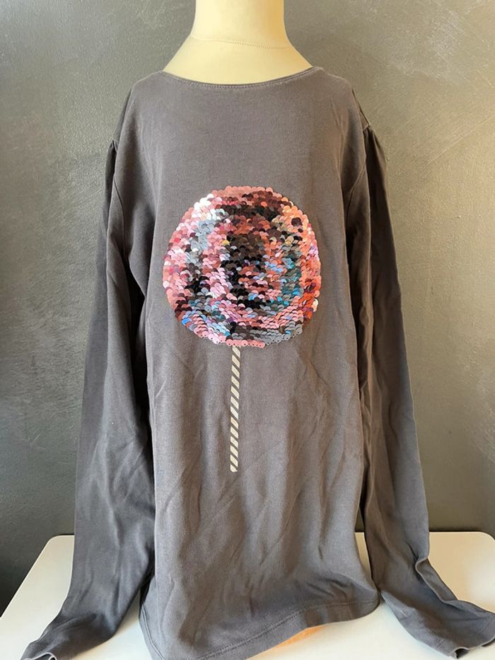 Sweat-shirt fille manche longue - photo numéro 2