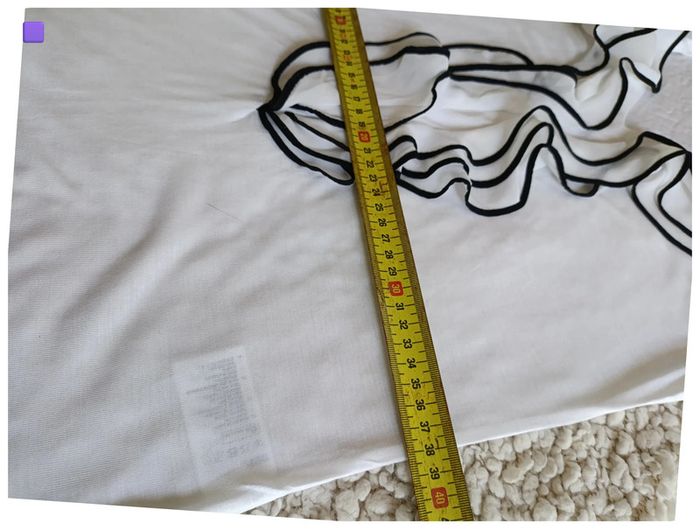 Débardeur blanc à volant H&M vintage sexy pro - photo numéro 5