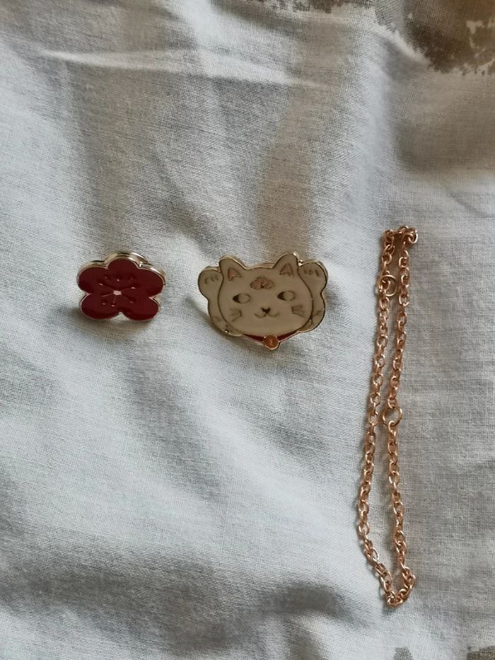 Double Pins à chaîne chat japonais - photo numéro 5