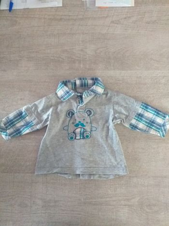 T-shirt manches longues Kimbaloo garçon 3 mois