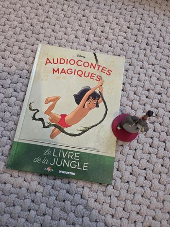 Livre audiocontes magiques disney avec figurine le livre de la jungle