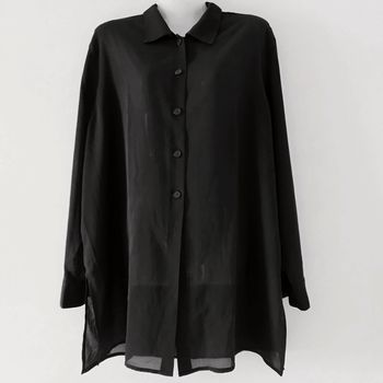 Chemise noire fluide