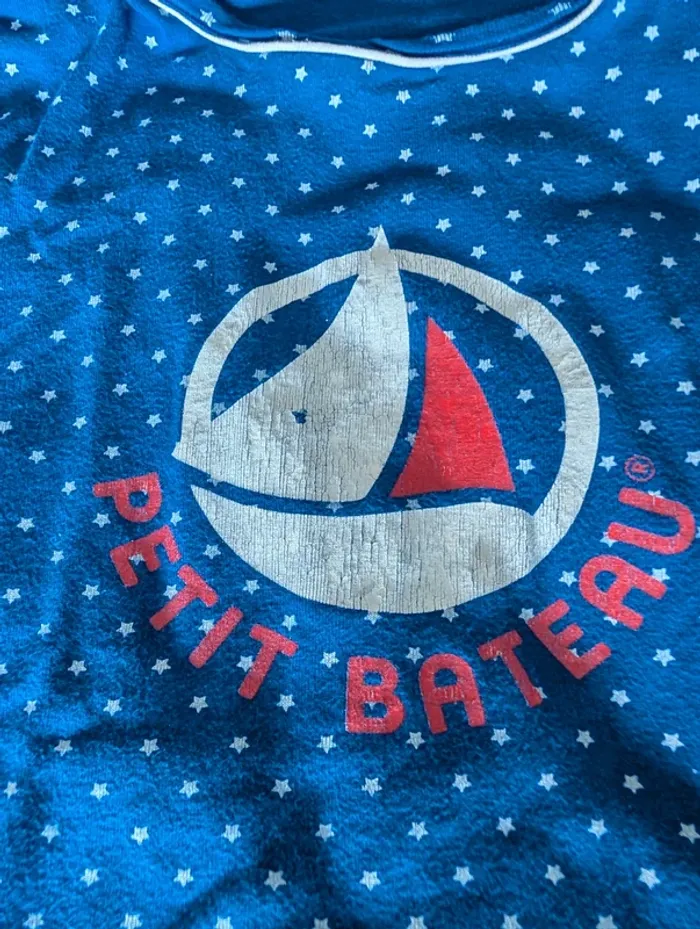 Pyjashort bleu à pois - photo numéro 3