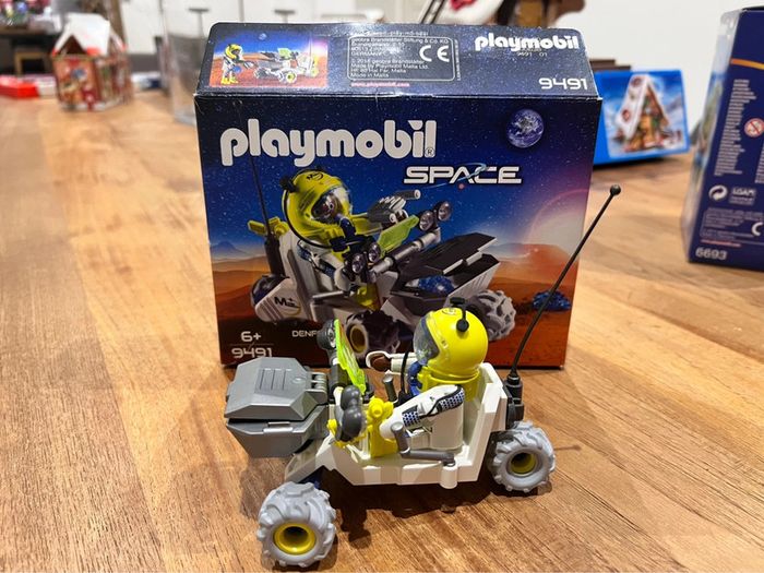 Playmobil 9491 spationaute avec véhicule d’exploration spatiale ( boîte complète )